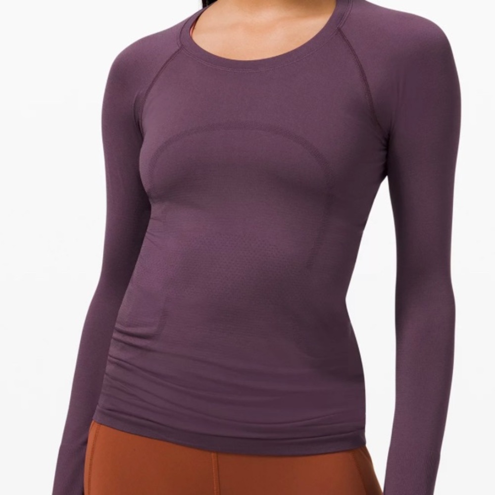 Purple Lululemon long sleeve size 4